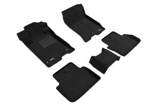 Acura TLX Floor Mat Set - Front and Rear - 3D MAXpider - Elegant Series - Black - `15-`20